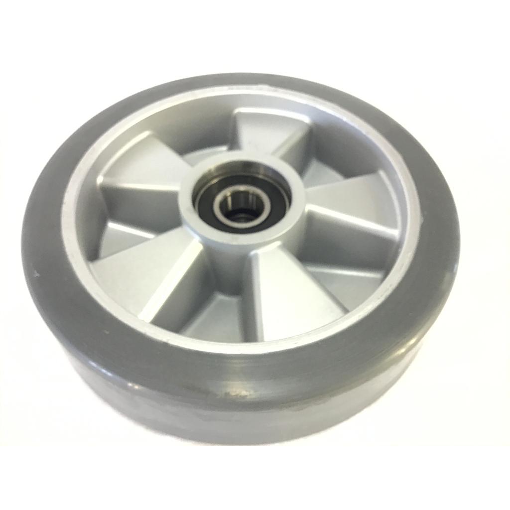 W10855 | Wheel, 8" Diameter, Non marking, Cast Aluminum Hub, w/ Bearings
